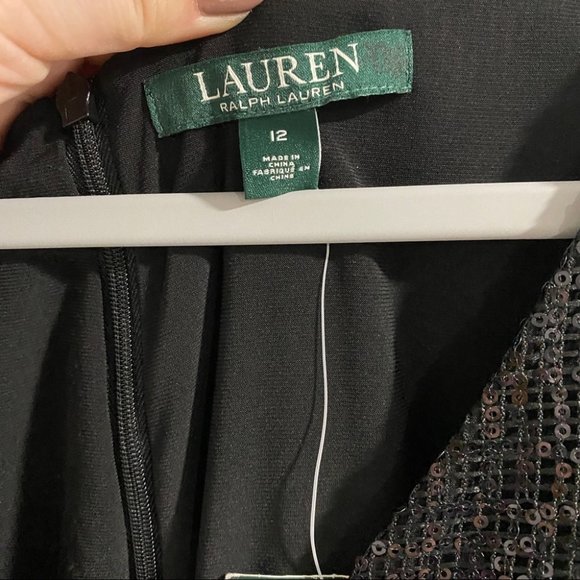 NWT Ralph Lauren Zorea Sequin Gown Dress Maxi - Picture 7 of 12